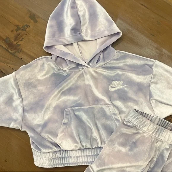 Nike Kids Tie-Dye Hoodie and Jogger Set - Purple - Picture 3 of 4